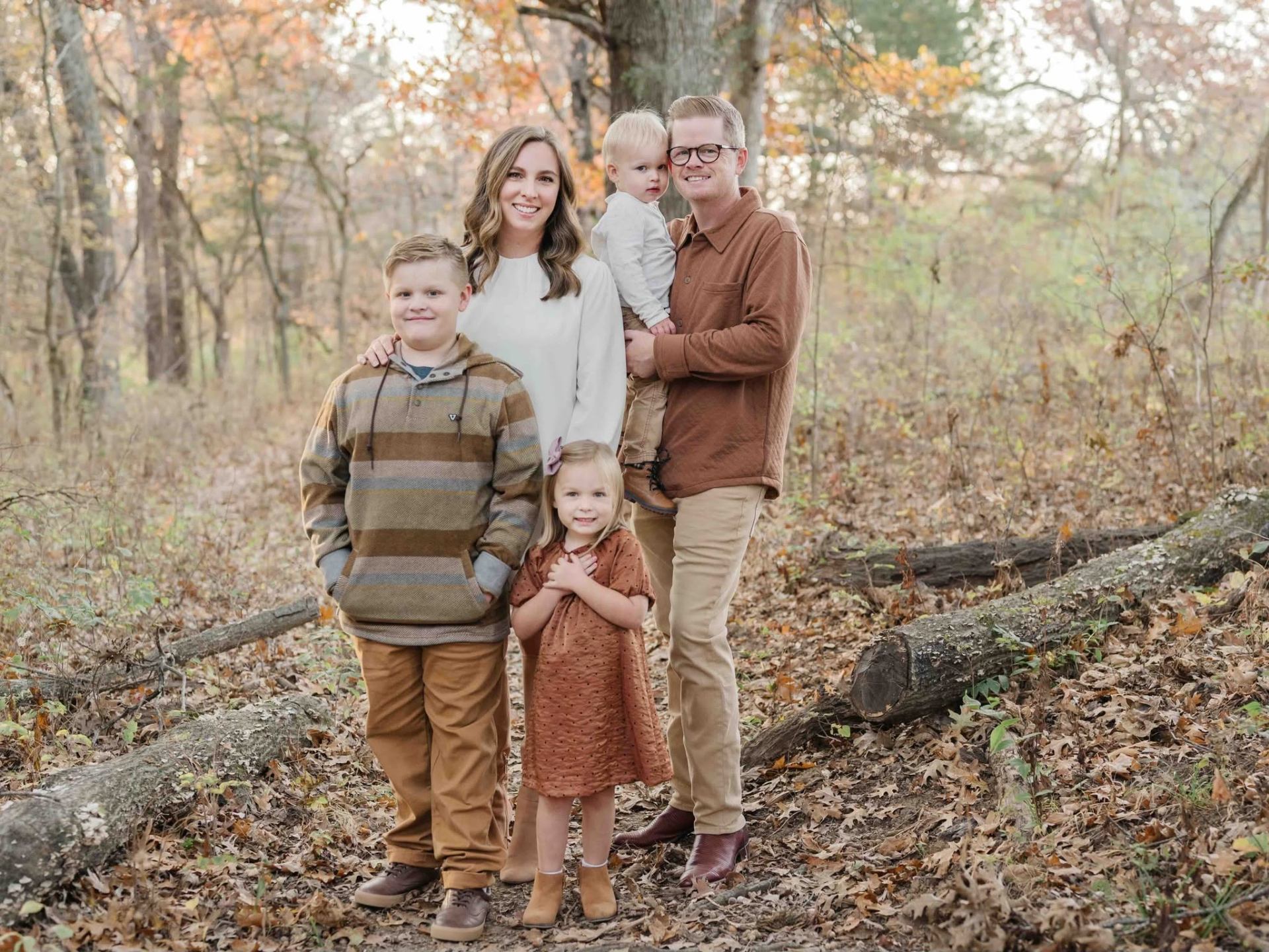 Caleb Rowden with his family